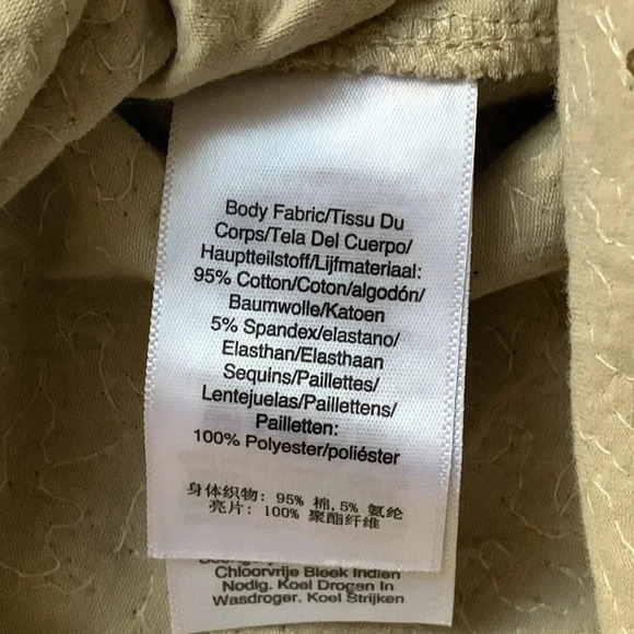 DKNY Sequined Gold T-Shirt Size XXS NWT - Picture 9 of 10